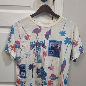 Reason Miami Vice Flamingo Graphic Tee - Multicolor